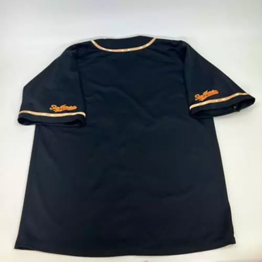 San Francisco Giants Gogo Men Jersey Baseball Black Orange Embroidered XL - Picture 2 of 10